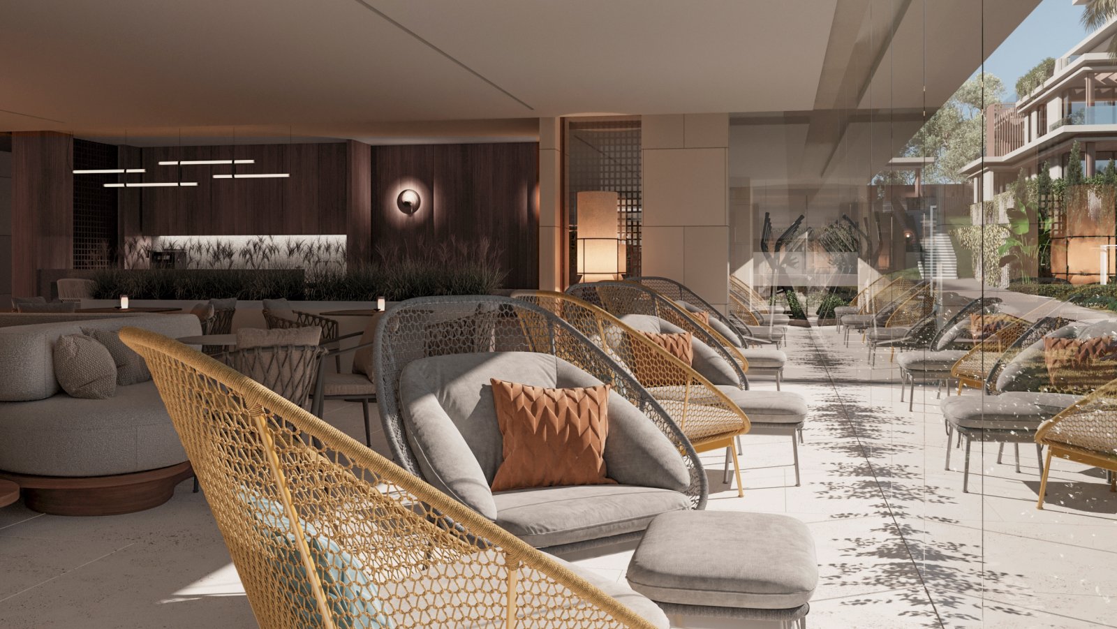 Luxusapartment → 1 km vom Meer entfernt, Solarium und Swimmingpool → Estepona