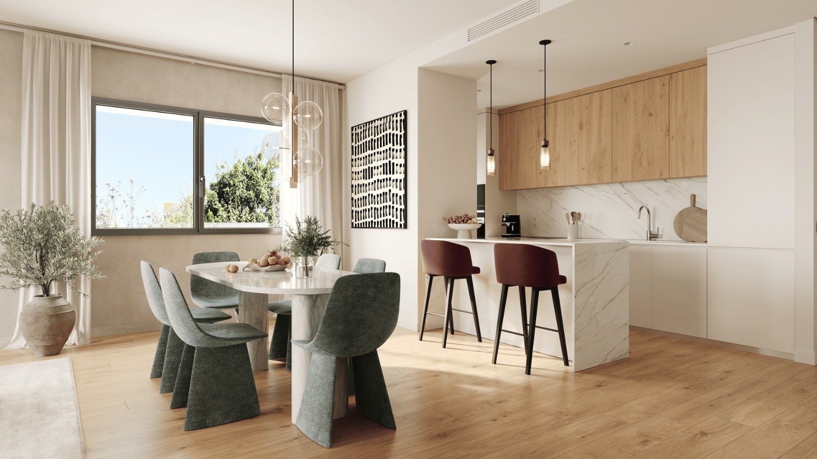 Sonnige Apartments mit Meerblick, 1 km vom Strand entfernt, Casares Costa