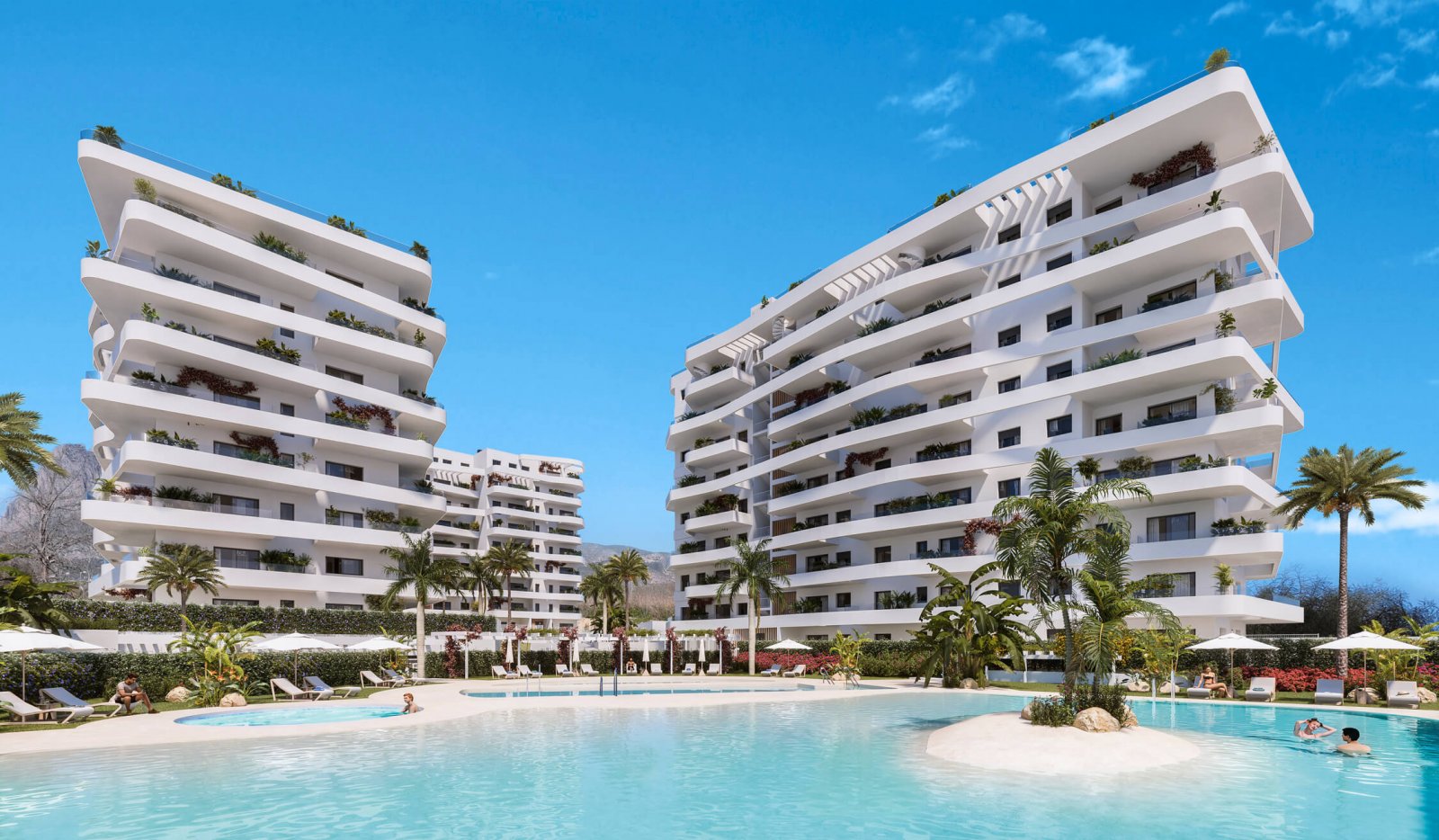 Moderne Apartments, 400 m vom Meer entfernt und mit Gemeinschaftspool, La Vila Joiosa