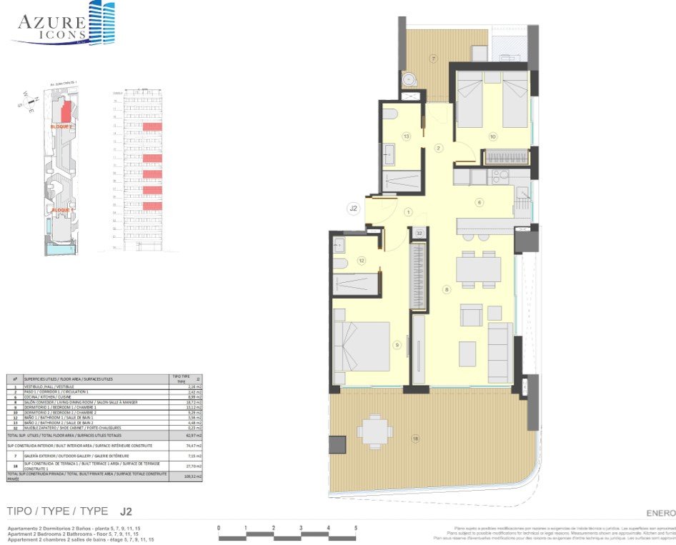 Luksusowy apartament z widokiem na morze i lagunę tuż przy plaży w Calpe