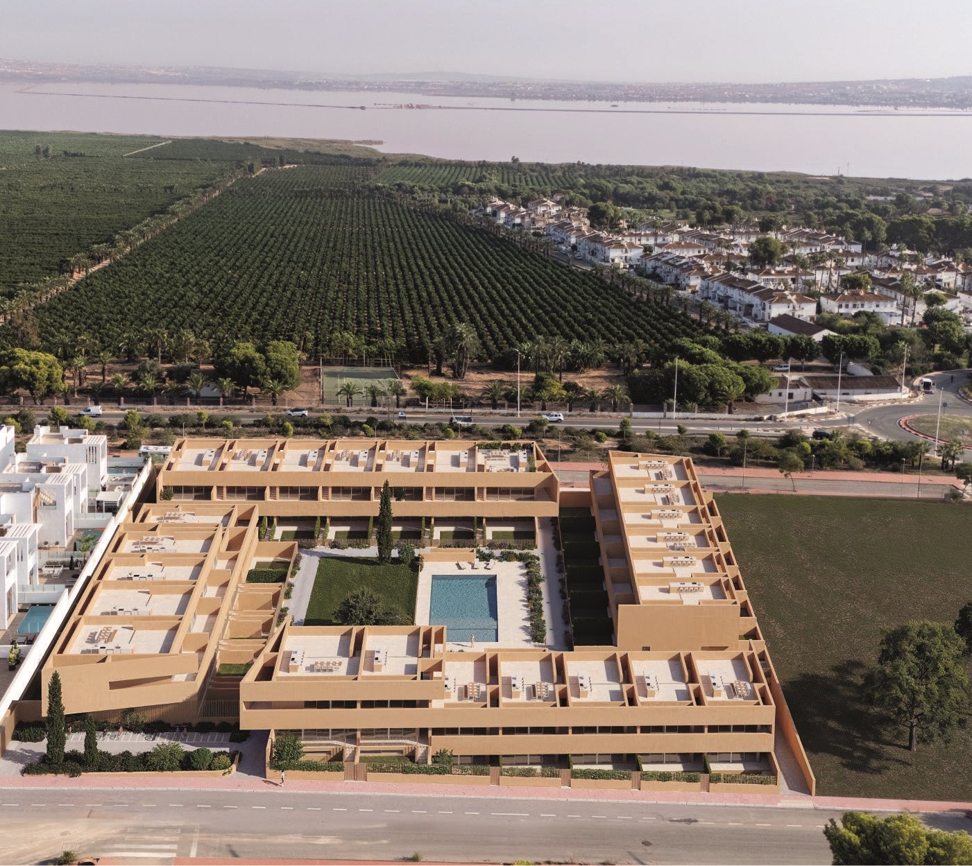 Nowoczesne bungalowy z prywatnym ogrodem i basenem, Torrevieja