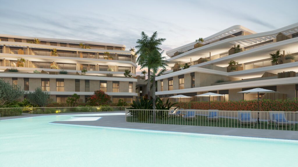 Ekskluzywne apartamenty z widokiem na morze, 2 km od plaży, Estepona