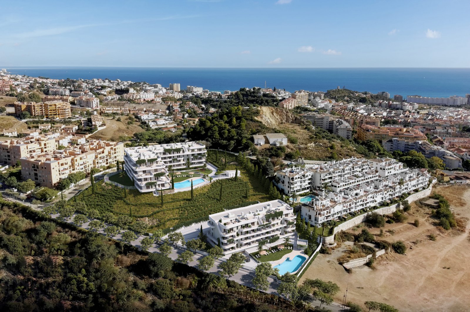 Moderne Apartments am Strand mit Pool und Meerblick, Fuengirola