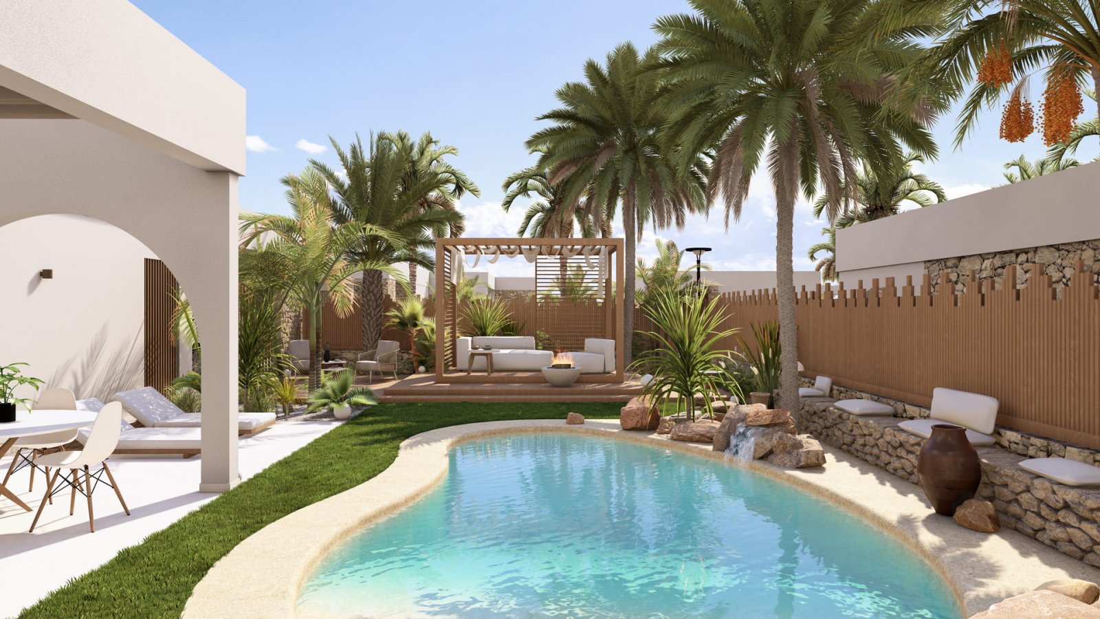 Ekskluzywne domy wolnostojące, blisko lotniska i z prywatnym basenem, Murcia