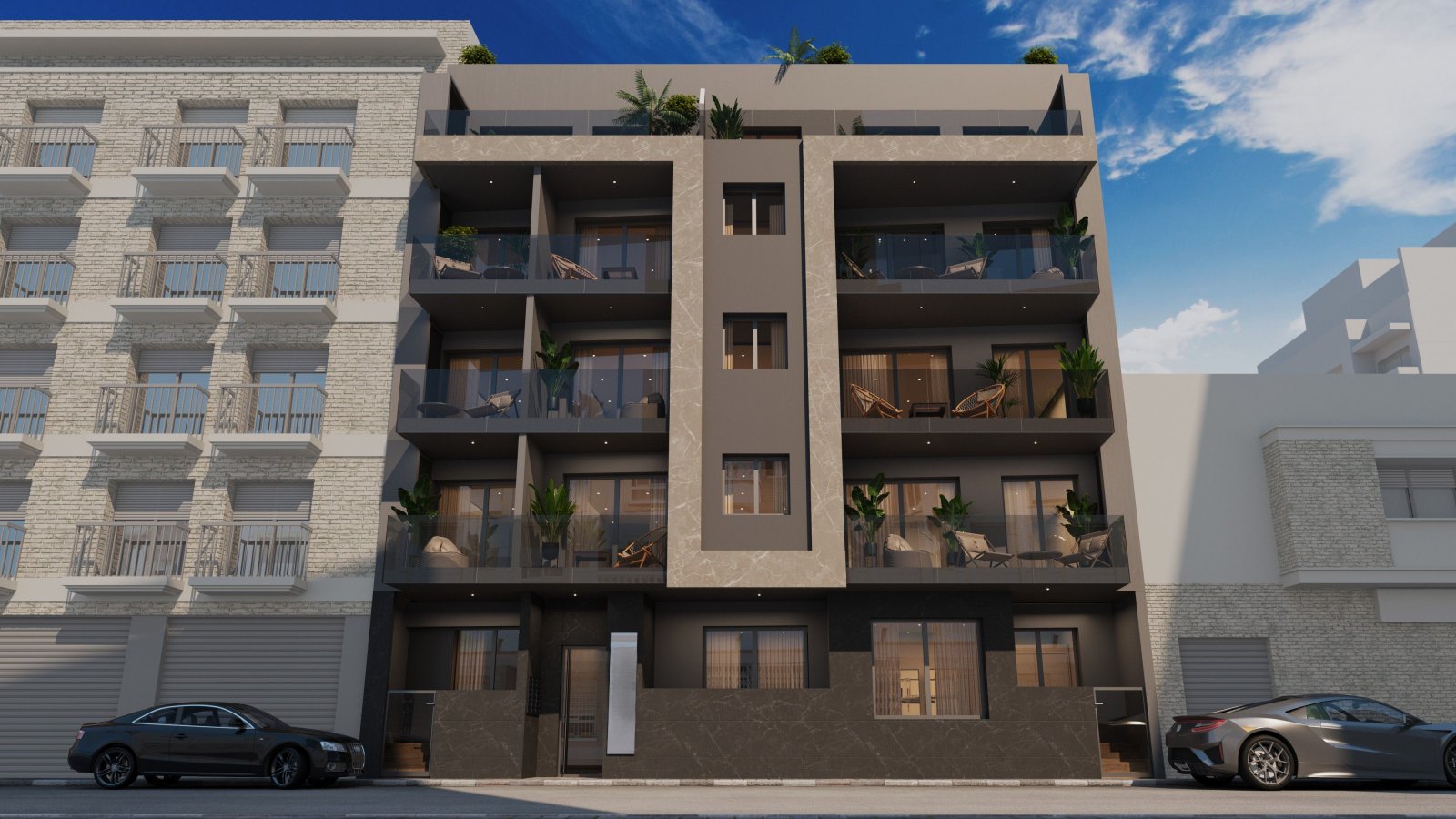 Luxuriöse Apartments und Penthäuser, 400 m vom Meer entfernt, Torrevieja