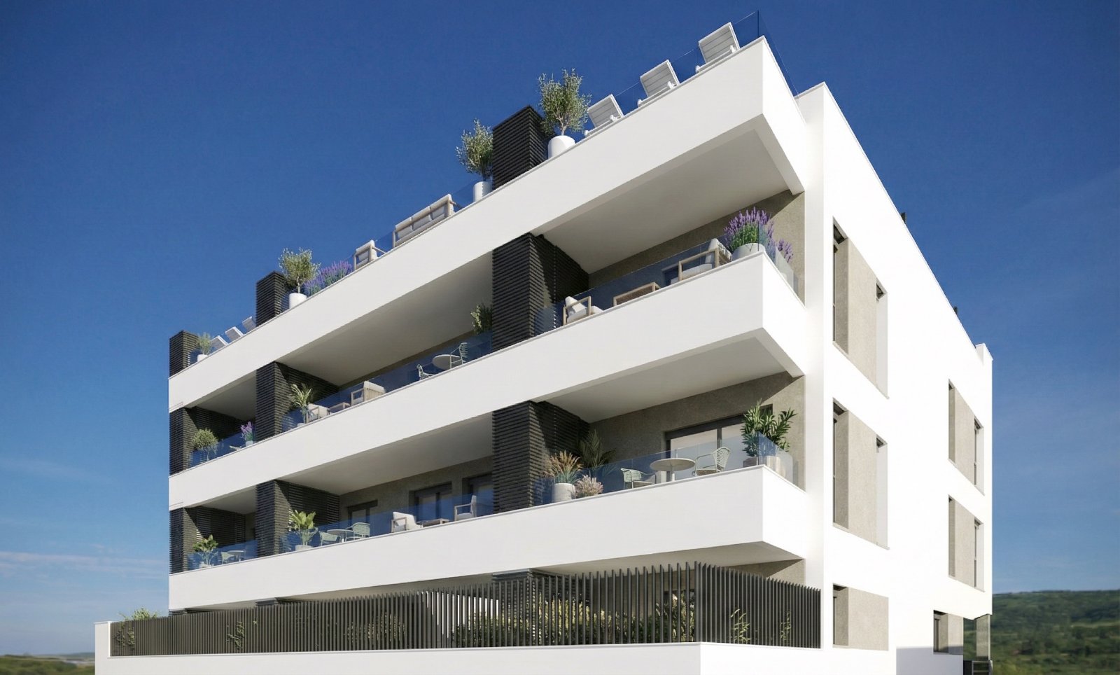 Ekskluzywne apartamenty z tarasami i solarium, ciche otoczenie, Benijófar