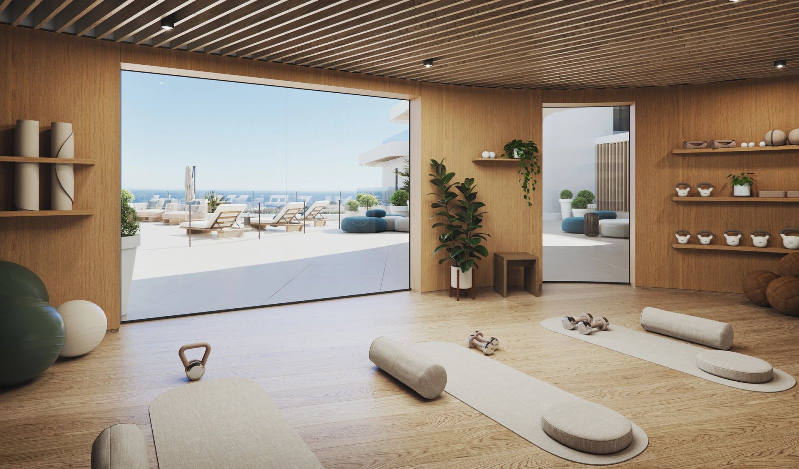 Nowoczesny apartament z widokiem na morze, Las Lagunas de Mijas