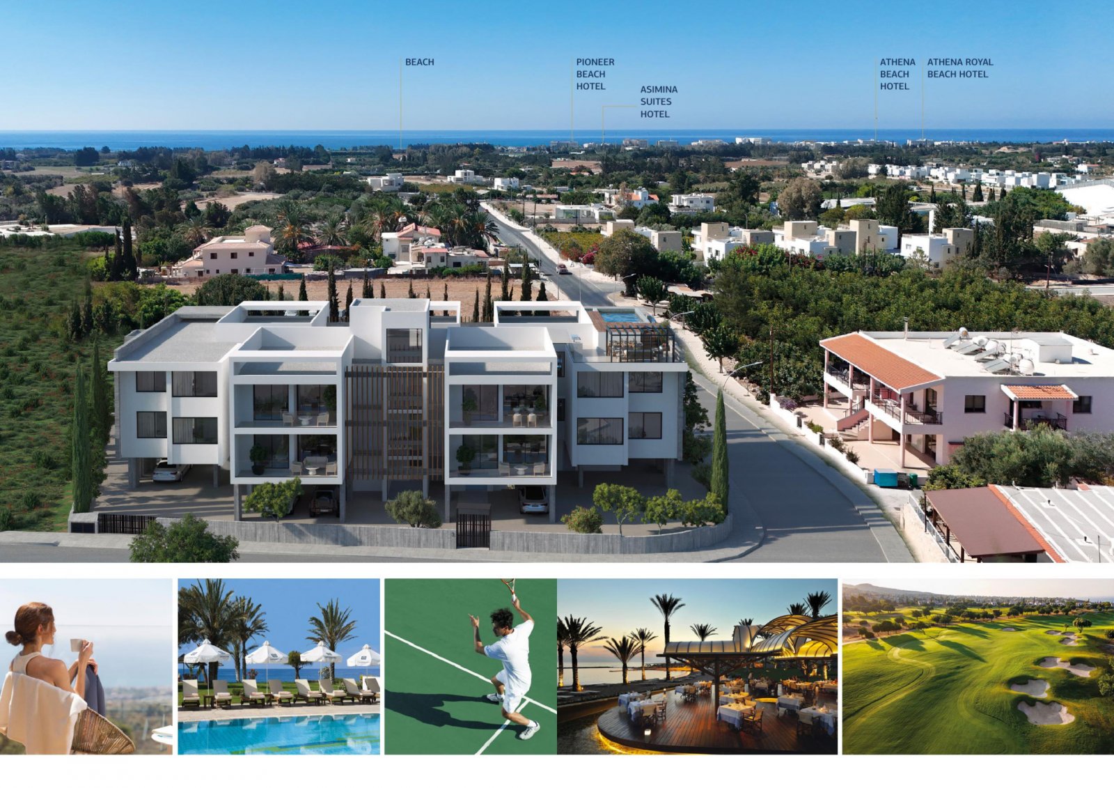 Großzügige Investition: Drei Schlafzimmer, zwei Badezimmer in Paphos unter Nutzung der Infrastruktur des Athena Beach Hotels.