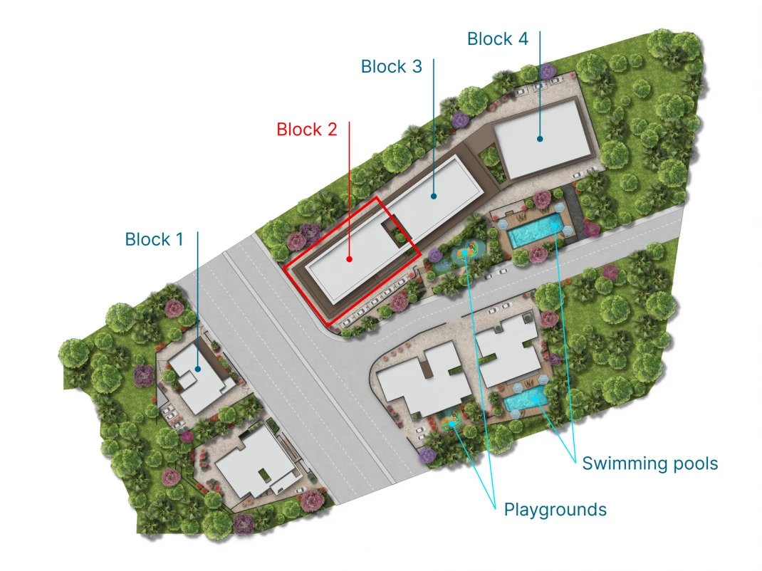 Drei-Zimmer-Wohnung in Limassol, zwei Badezimmer, ideal zur Langzeitmiete oder als Eigenheim