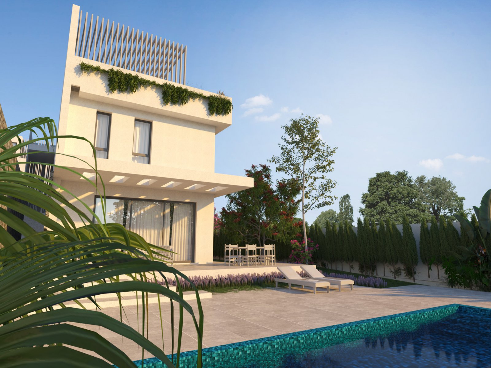 Luxuriöse Villa mit Swimmingpool, nur wenige Gehminuten vom Strand in Protaras entfernt