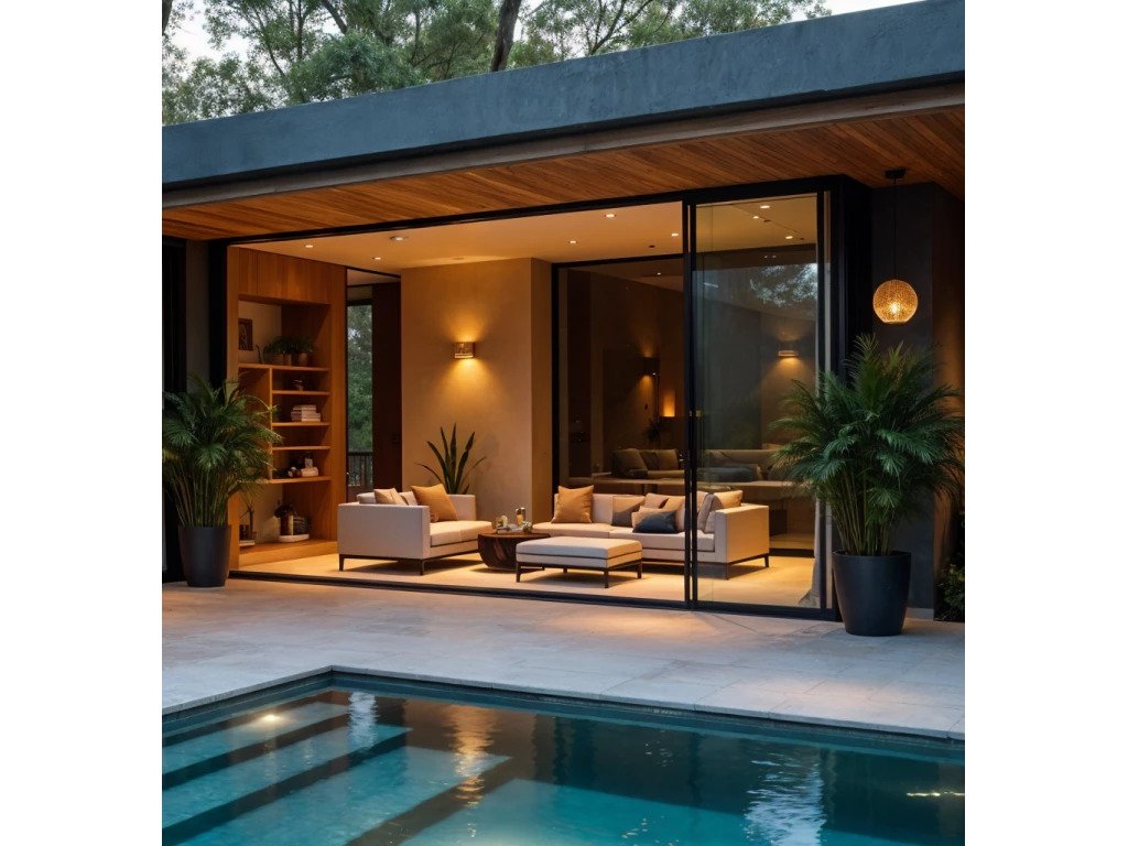 Villa mit vier Schlafzimmern, zwei Badezimmern und Swimmingpool in einem renommierten, preisgekrönten Projekt auf einem großen Grundstück