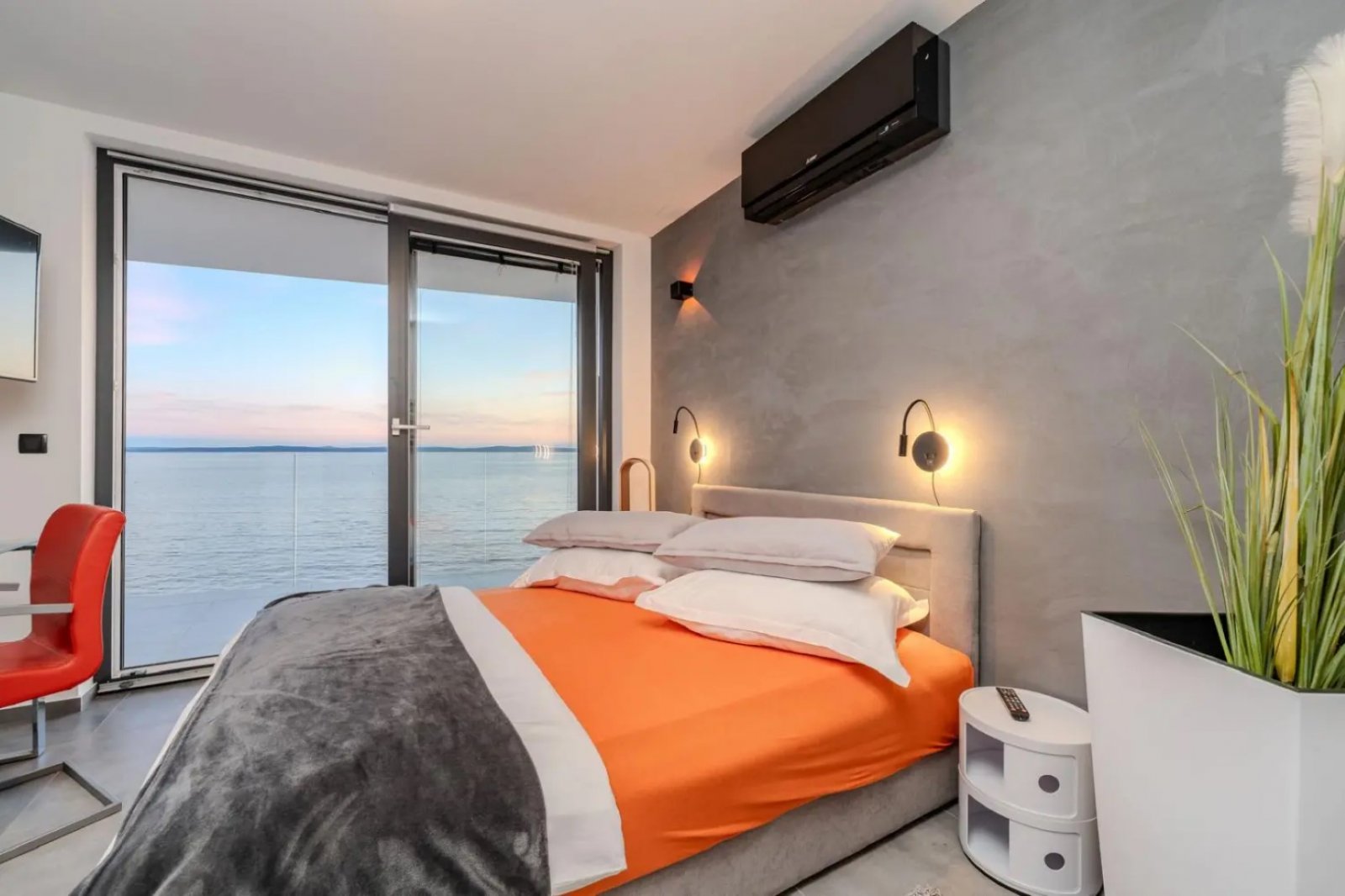 Luksusowy penthouse na pierwszej linii brzegowej z widokiem na morze, Privlaka, Chorwacja