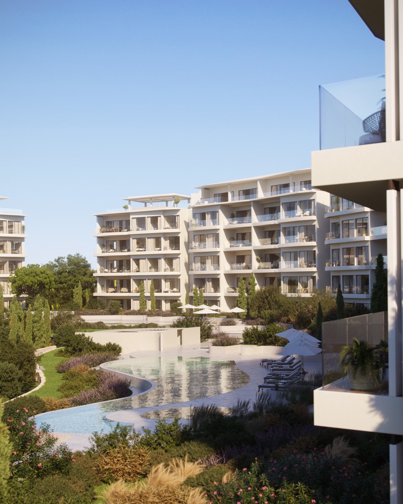 Luxuriöses Apartment mit vier Schlafzimmern direkt neben dem renommiertesten Golfclub in Limassol