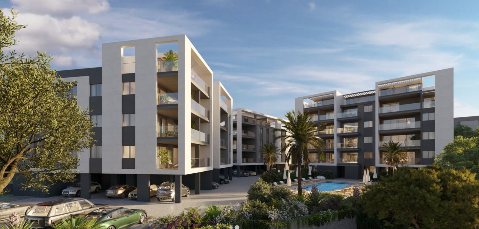 Luxuriöse 3-Zimmer-Wohnung mit Meer- und Stadtblick in Limassol