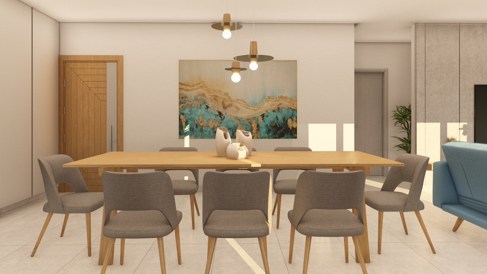 Geräumige Wohnung mit überdachter Veranda und Toplage in Paphos
