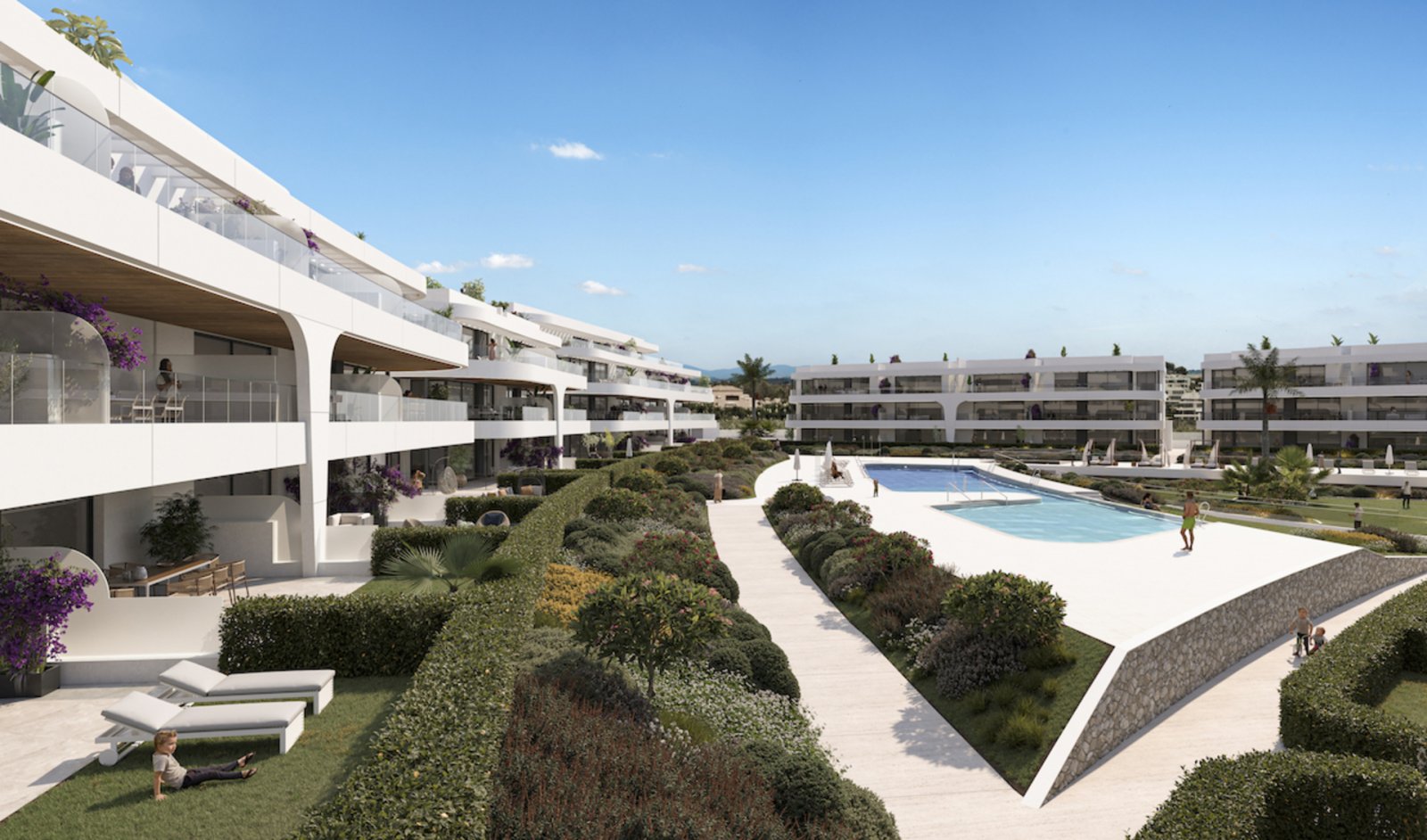 Luxusapartment am Meer, moderne Residenz, Estepona