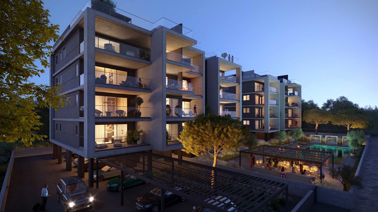 Luxuriöses Vier-Zimmer-Apartment → Panoramablick auf die Stadt → Limassol