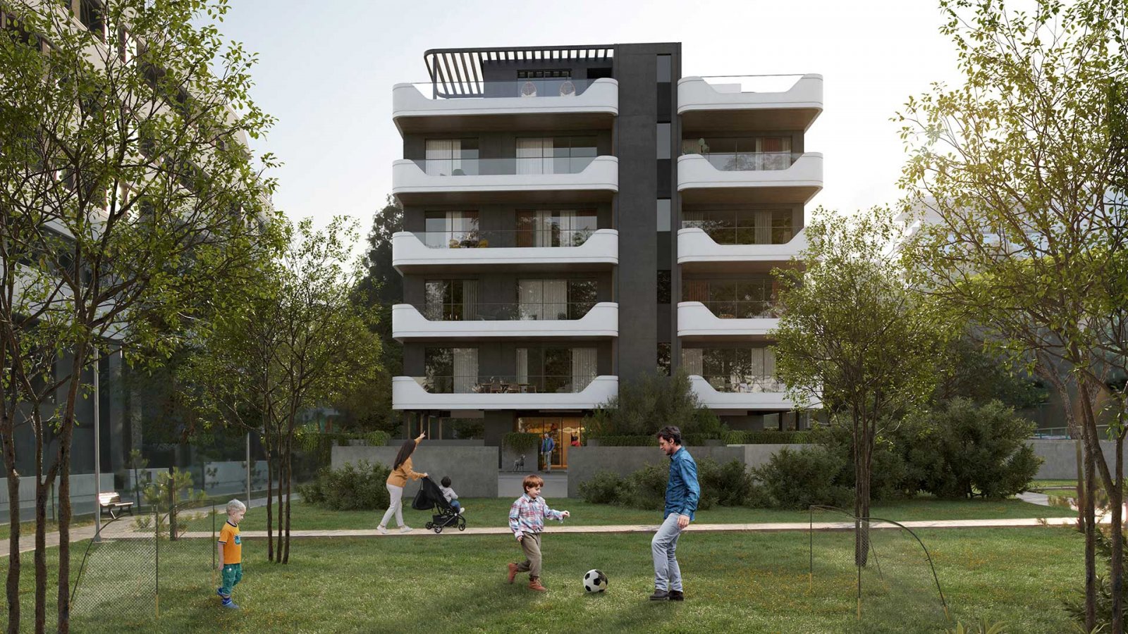 Luxuriöses Apartment mit vier Schlafzimmern → 500 m vom Strand, Pools und Gärten entfernt → Limassol