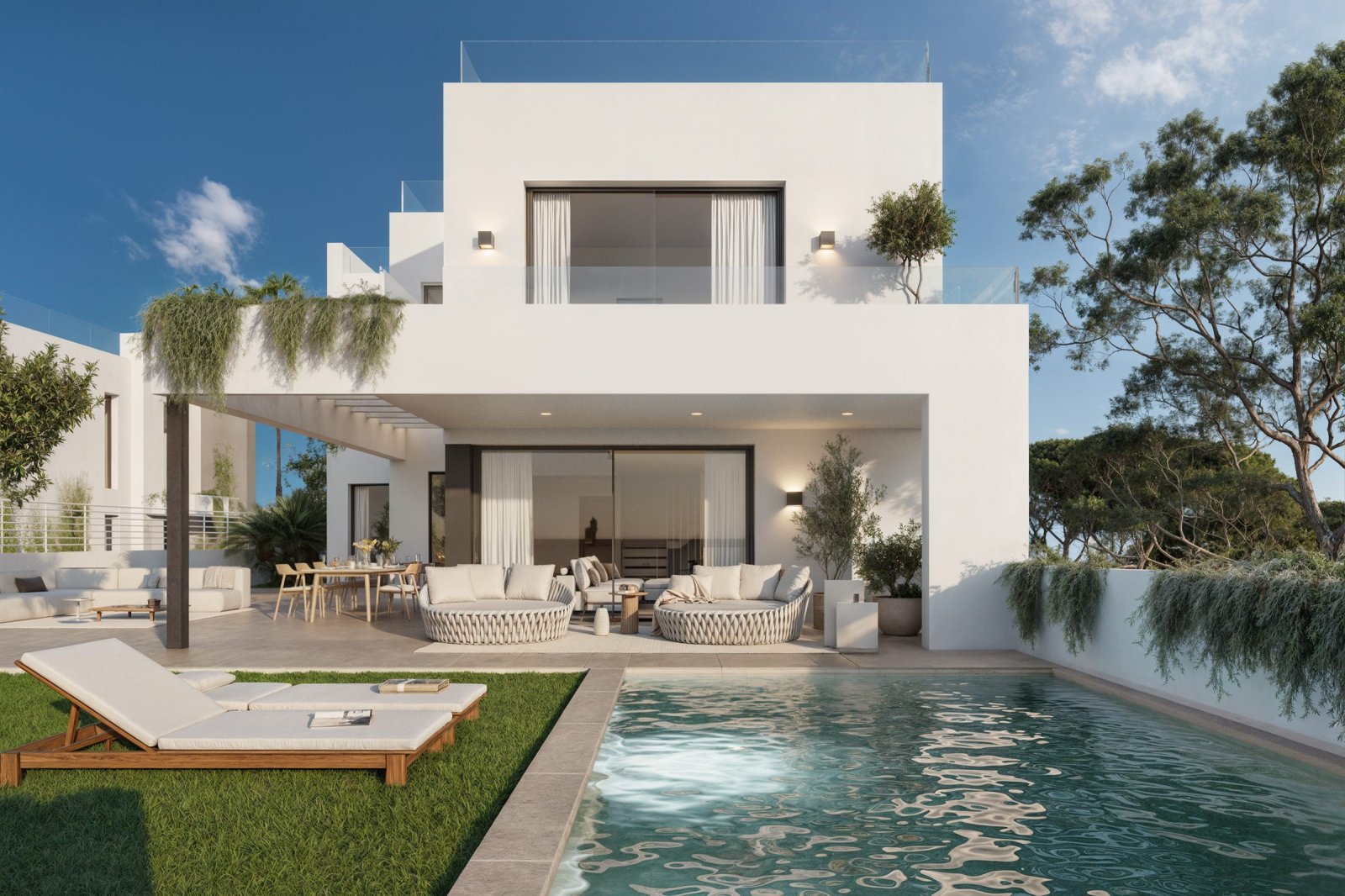 Elegancka willa nad morzem, basenem i lotniskiem, Mijas