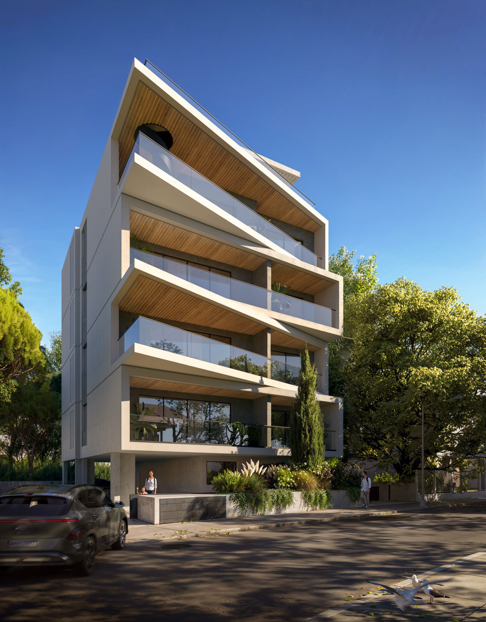Exklusive Zweizimmerwohnung → abgeschlossene Wohnanlage an der Küste → Limassol