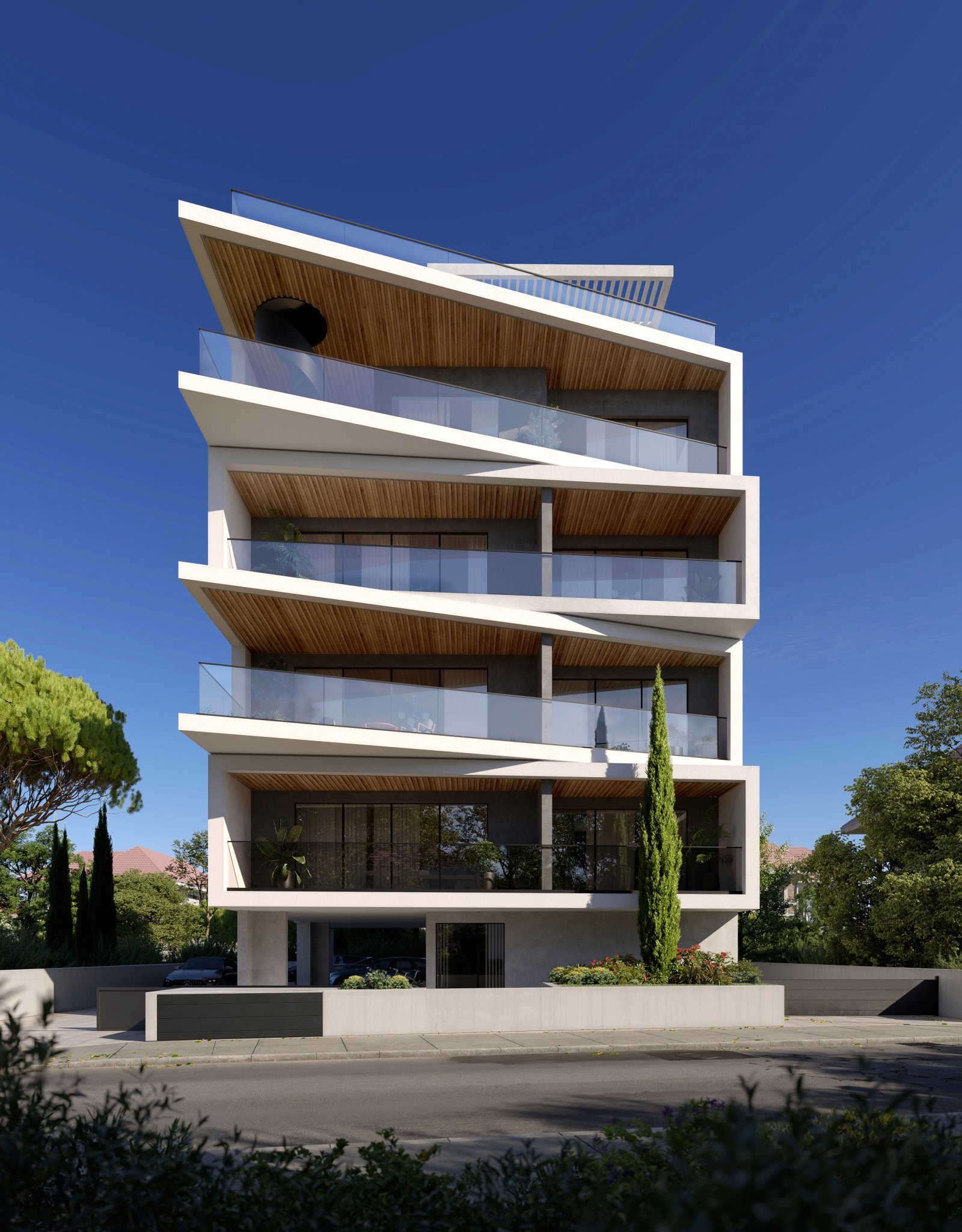 Exklusive Zweizimmerwohnung → abgeschlossene Wohnanlage an der Küste → Limassol