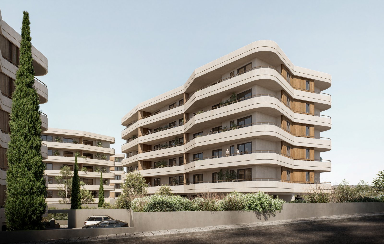 Helle Vierzimmerwohnung → geräumige Veranda und Meerblick → Limassol