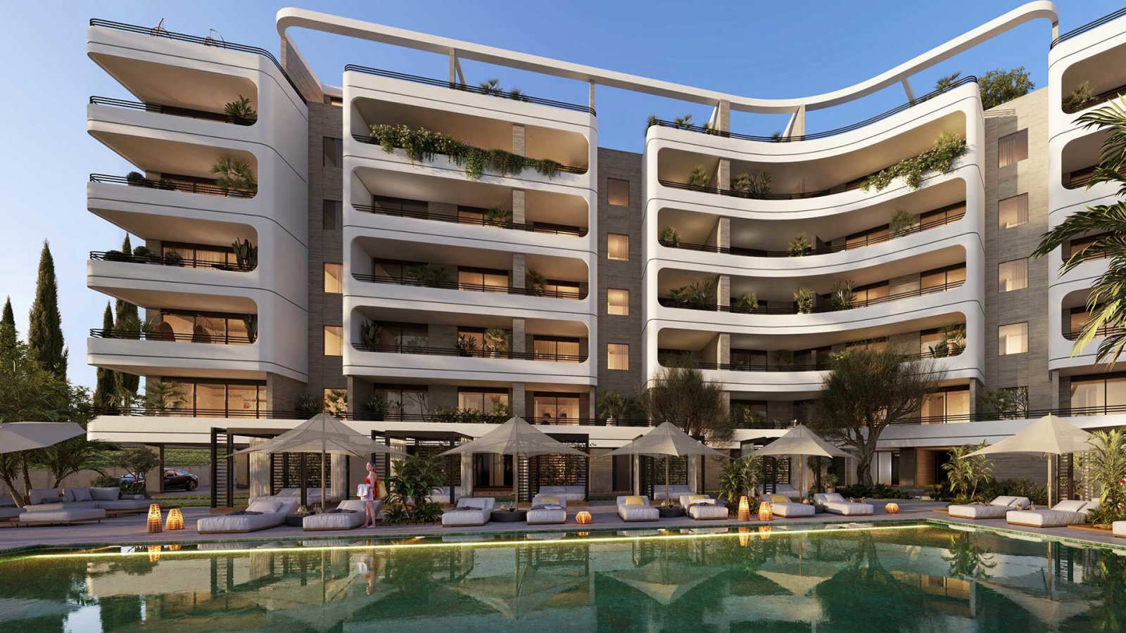 Luxuriöses Apartment mit einem Schlafzimmer → Meer und Berge, 250 m zum Strand → Limassol