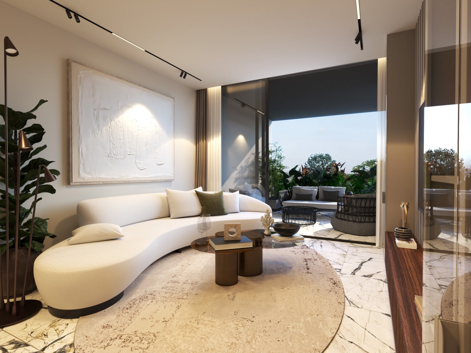 Luxuriöse Vierzimmerwohnung in einem Neubau im sonnigen Larnaka mit Dachgarten