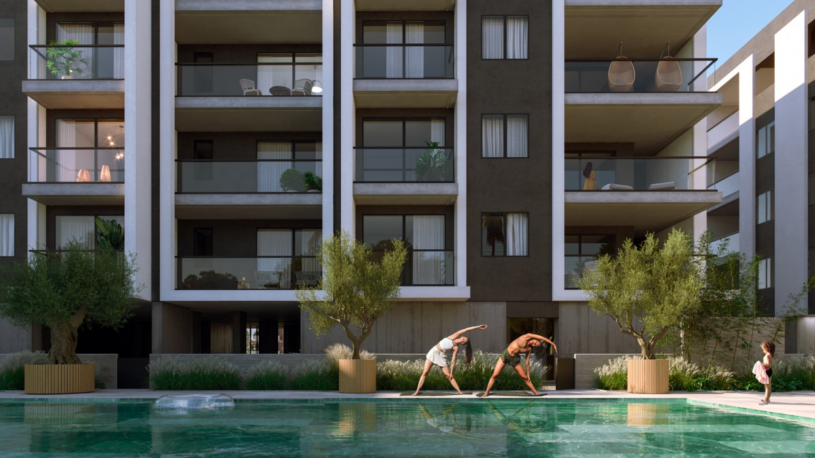 Luxuriöse Zwei-Zimmer-Wohnung in einer Wohnanlage mit Swimmingpool in der Nähe von City of Dreams, Limassol