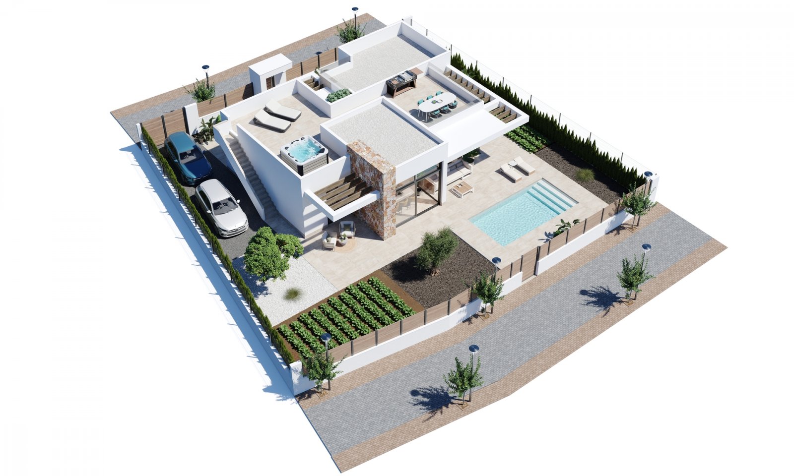 Elegancki dom przy polu golfowym, Hacienda del Álamo, Murcia