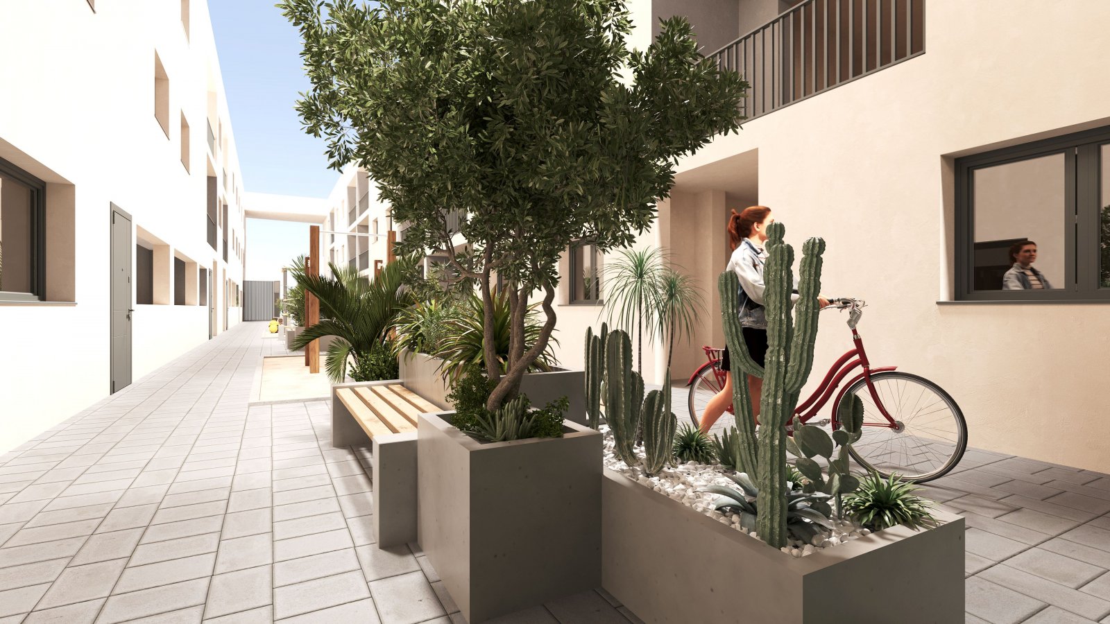 Nowoczesny apartament z ogrodem i basenem, San Miguel de Salinas