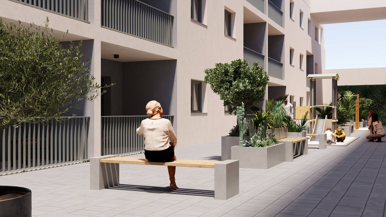 Nowoczesny apartament z ogrodem i basenem, San Miguel de Salinas