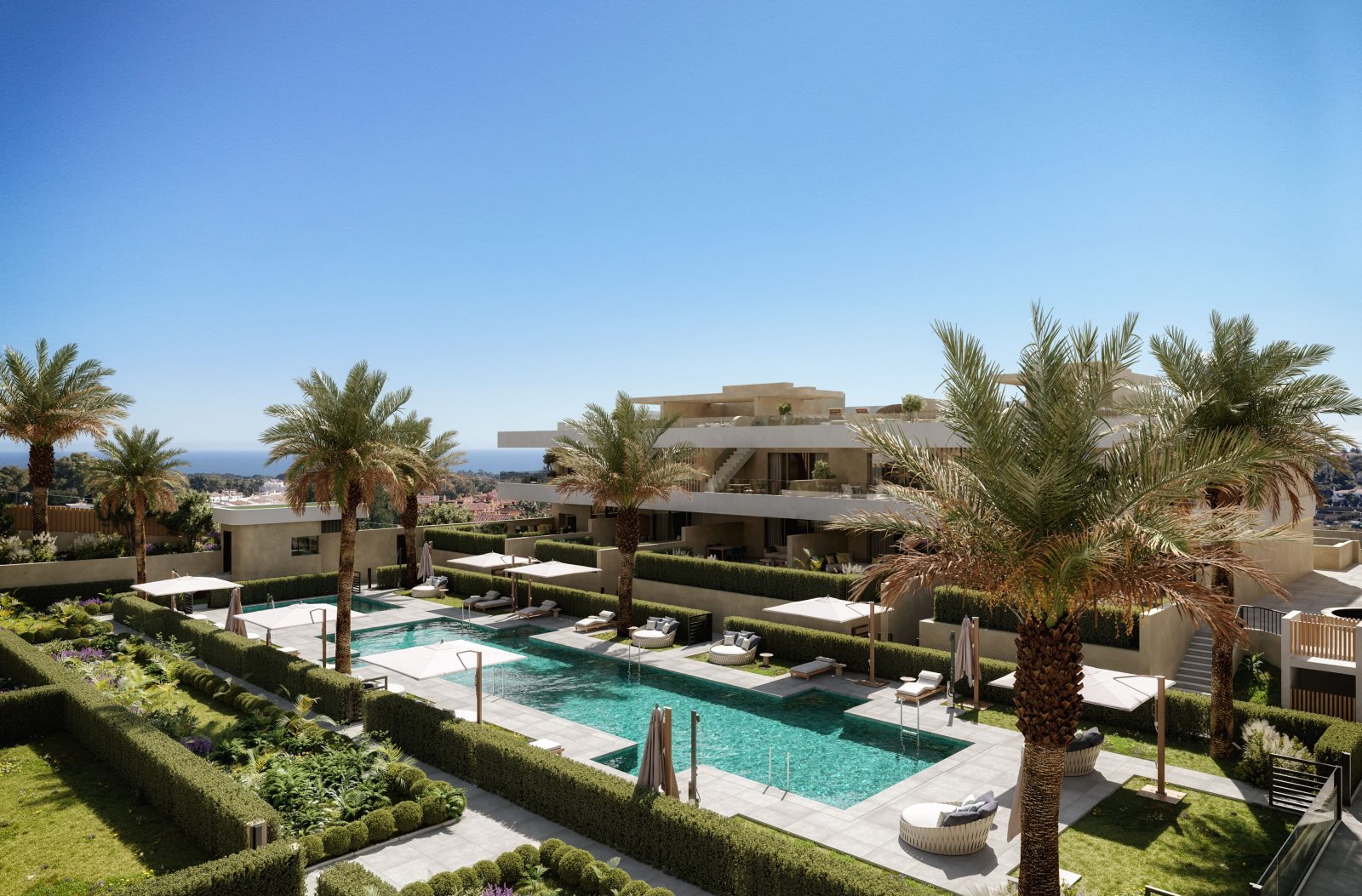 Eleganckie apartamenty przy polu golfowym i morzu, Estepona