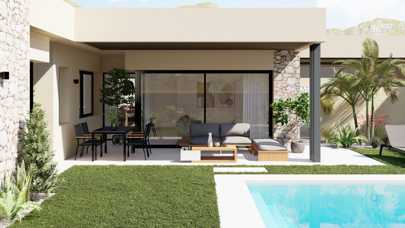 Ekskluzywne wille z basenem, Altaona Golf, Murcia