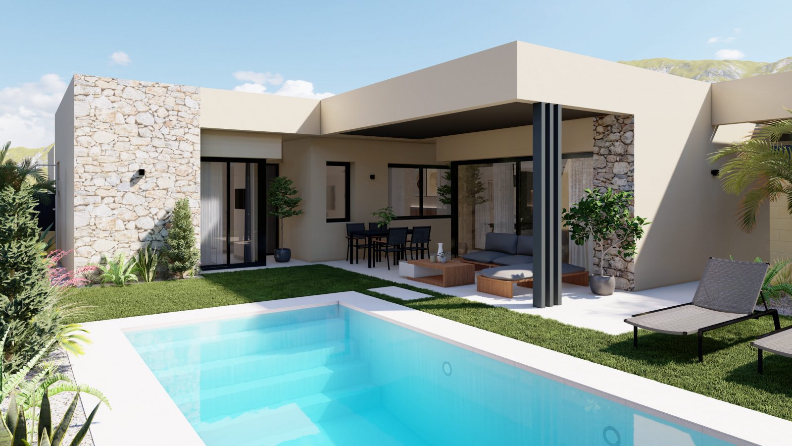 Ekskluzywne wille z basenem, Altaona Golf, Murcia