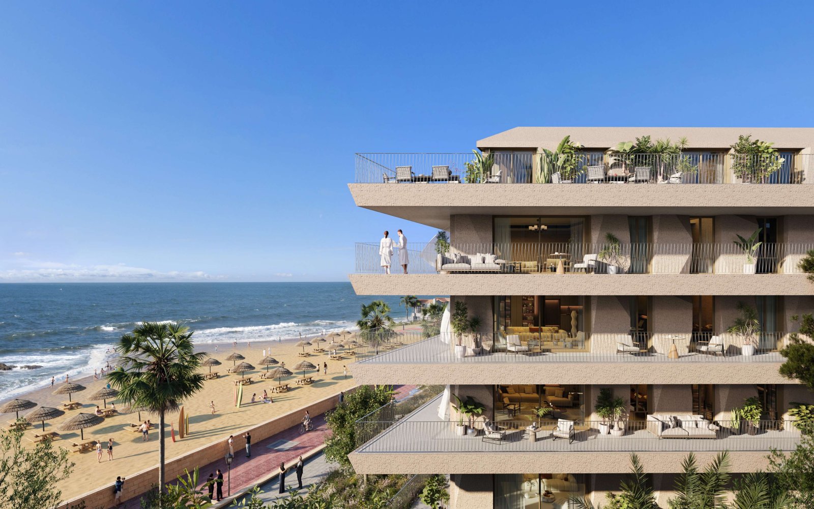 Exklusive Apartments direkt am Meer, erste Reihe, Manilva