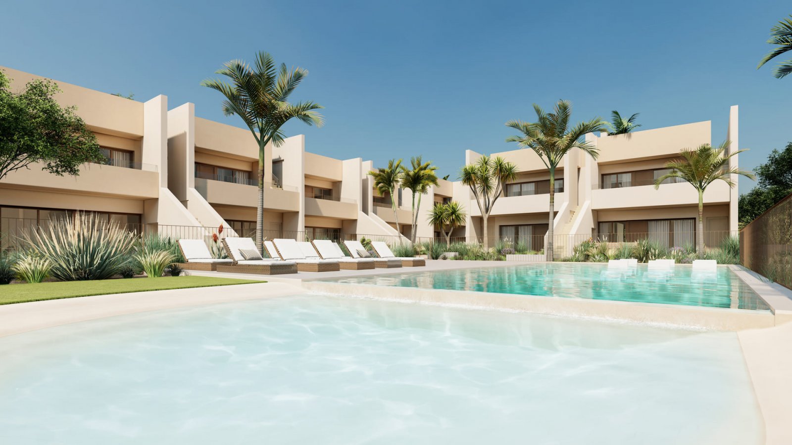 Nowoczesny bungalow przy polu golfowym, 5 km od morza, San Javier