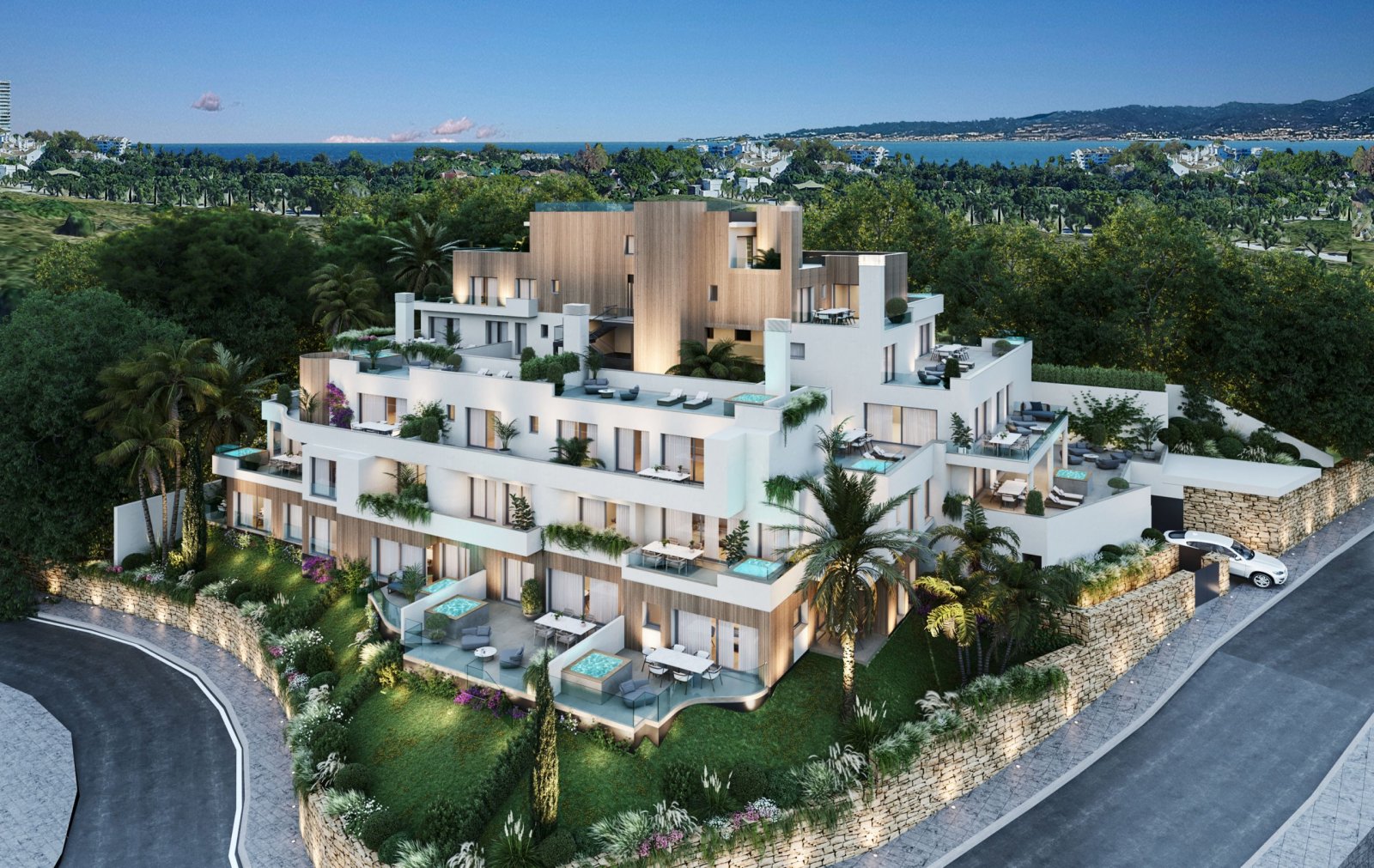 Ekskluzywny apartament nad morzem i polem golfowym w Marbelli