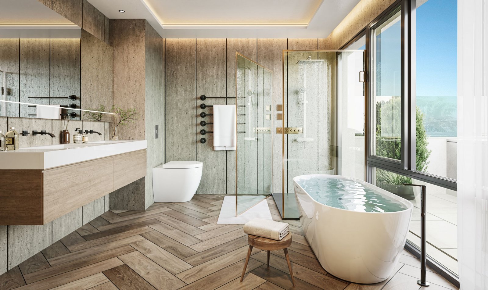 Ekskluzywny apartament nad morzem i polem golfowym w Marbelli