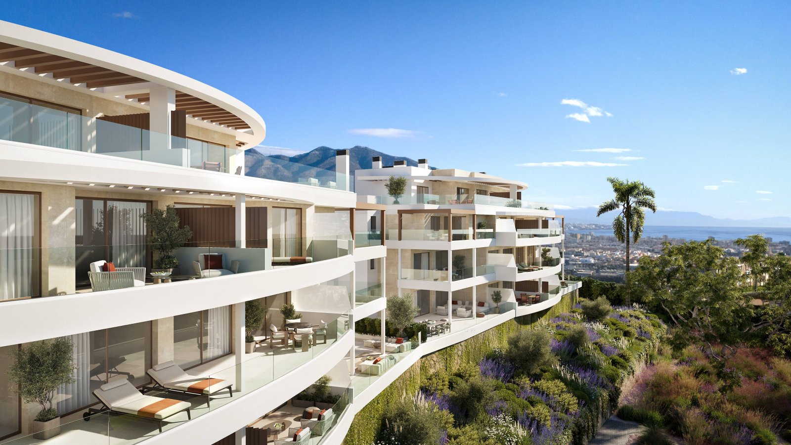 Nowoczesne apartamenty z widokiem na morze, Las Lagunas de Mijas
