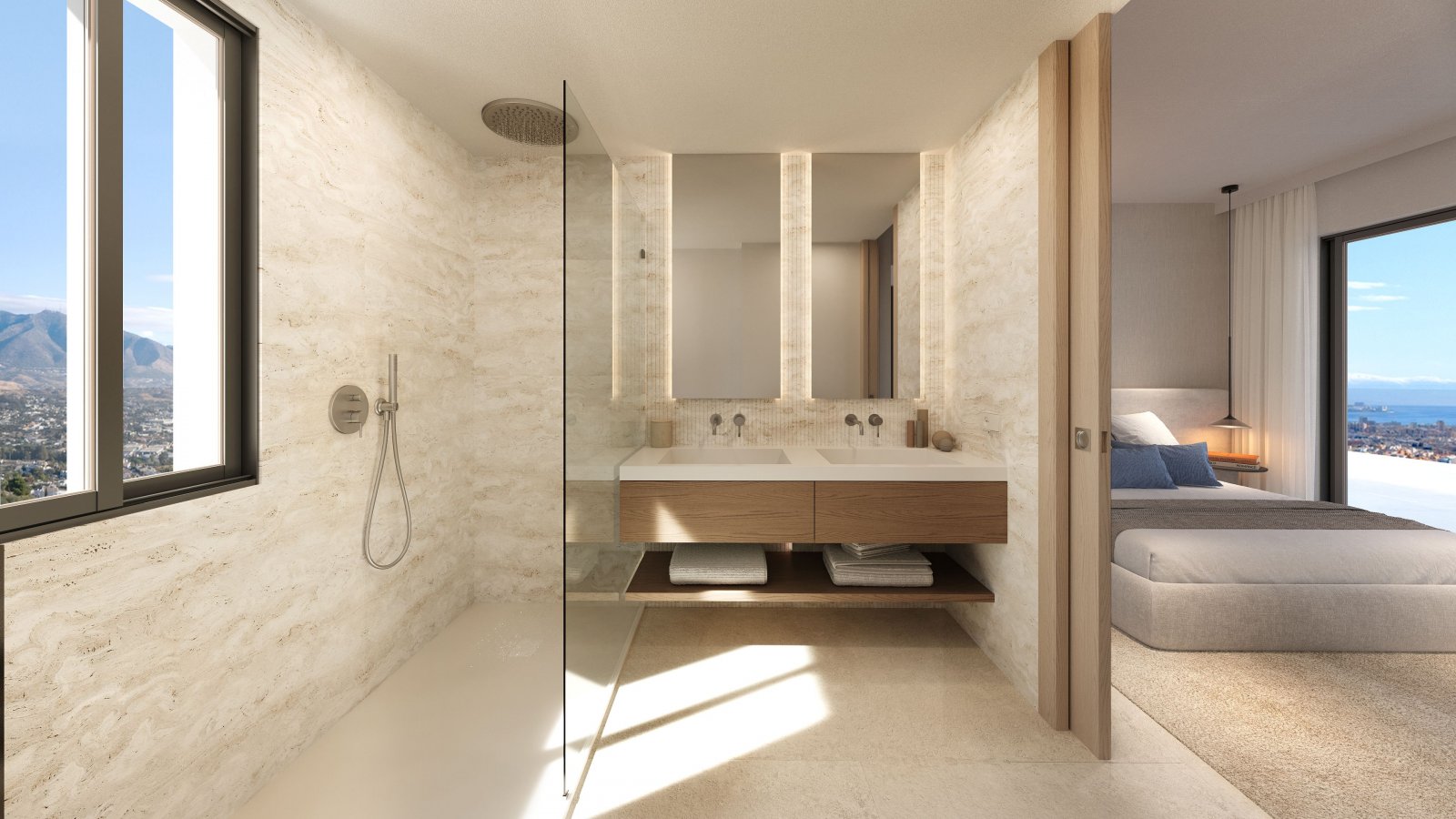 Nowoczesne apartamenty z widokiem na morze, Las Lagunas de Mijas