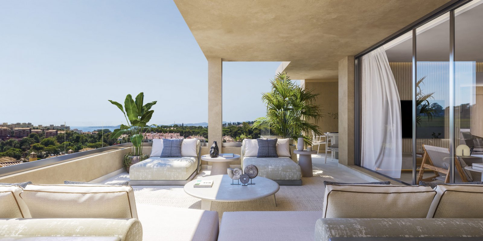 Exklusive Apartments mit Meerblick, Golfplatz in der Nähe von Benalmádena