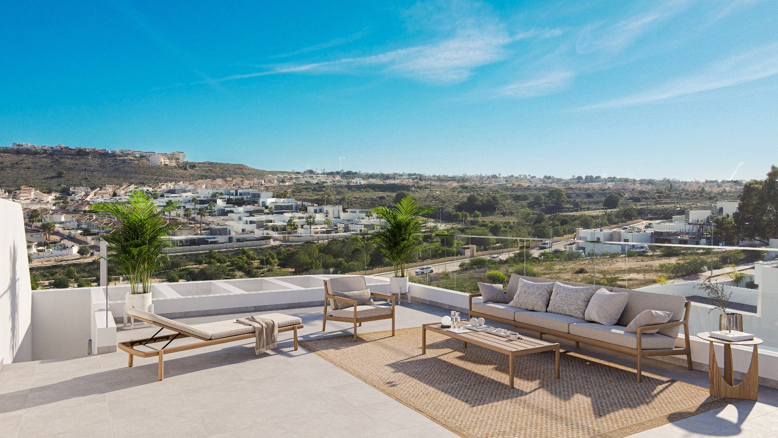 Nowoczesny apartament z basenem i ogrodem, Benijófar