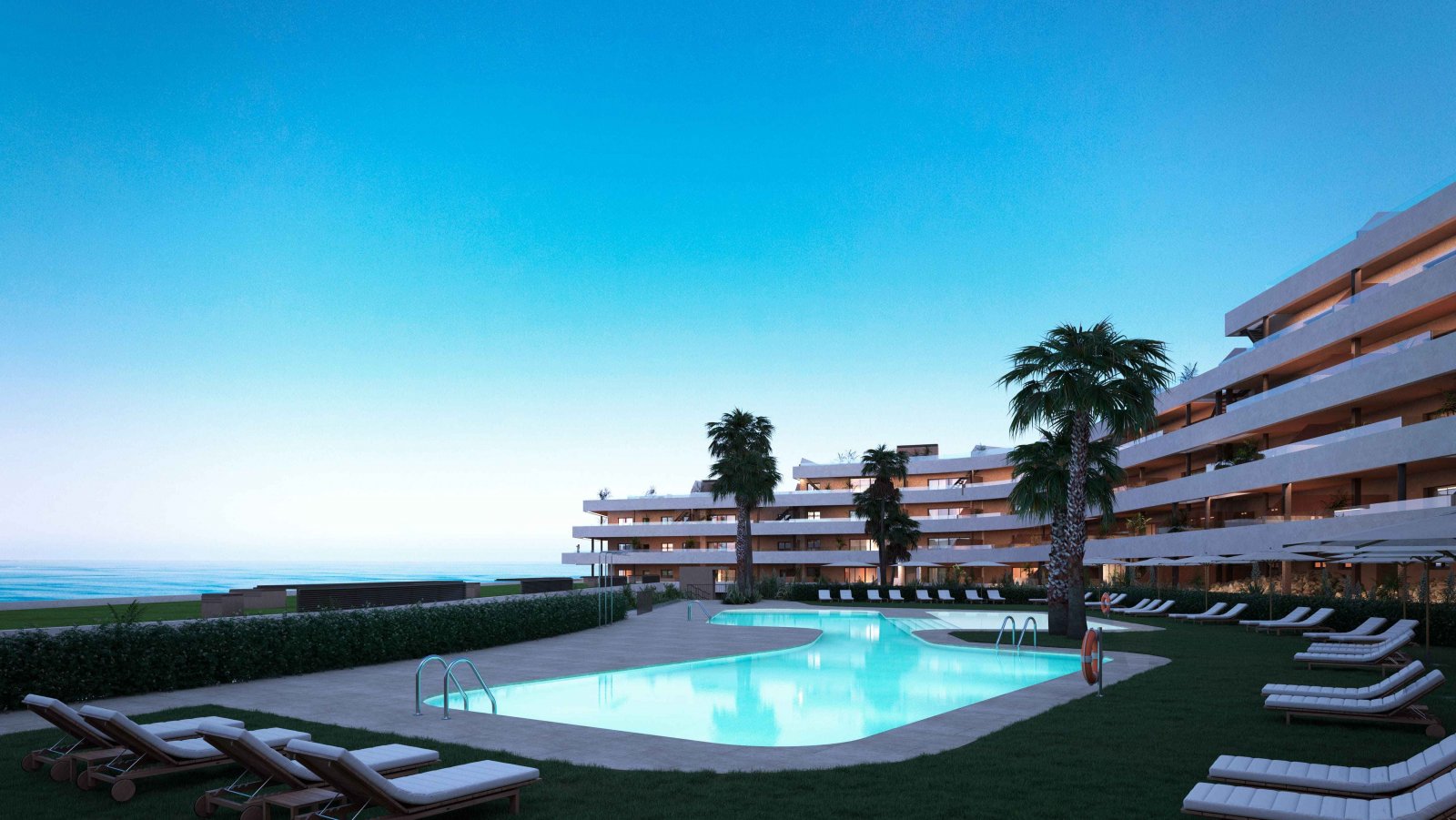 Moderne Apartments am Meer, mit Garten und Pool, Manilva