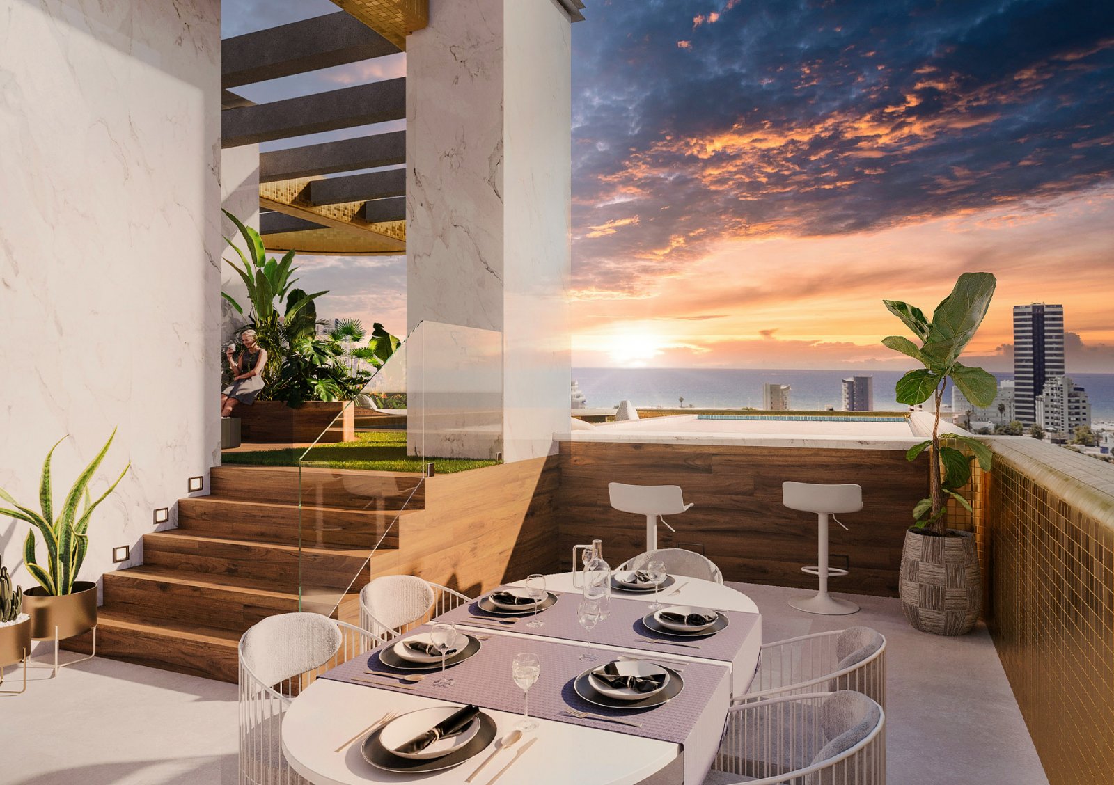 Nowoczesny apartament nad morzem, blisko plaży, Calpe