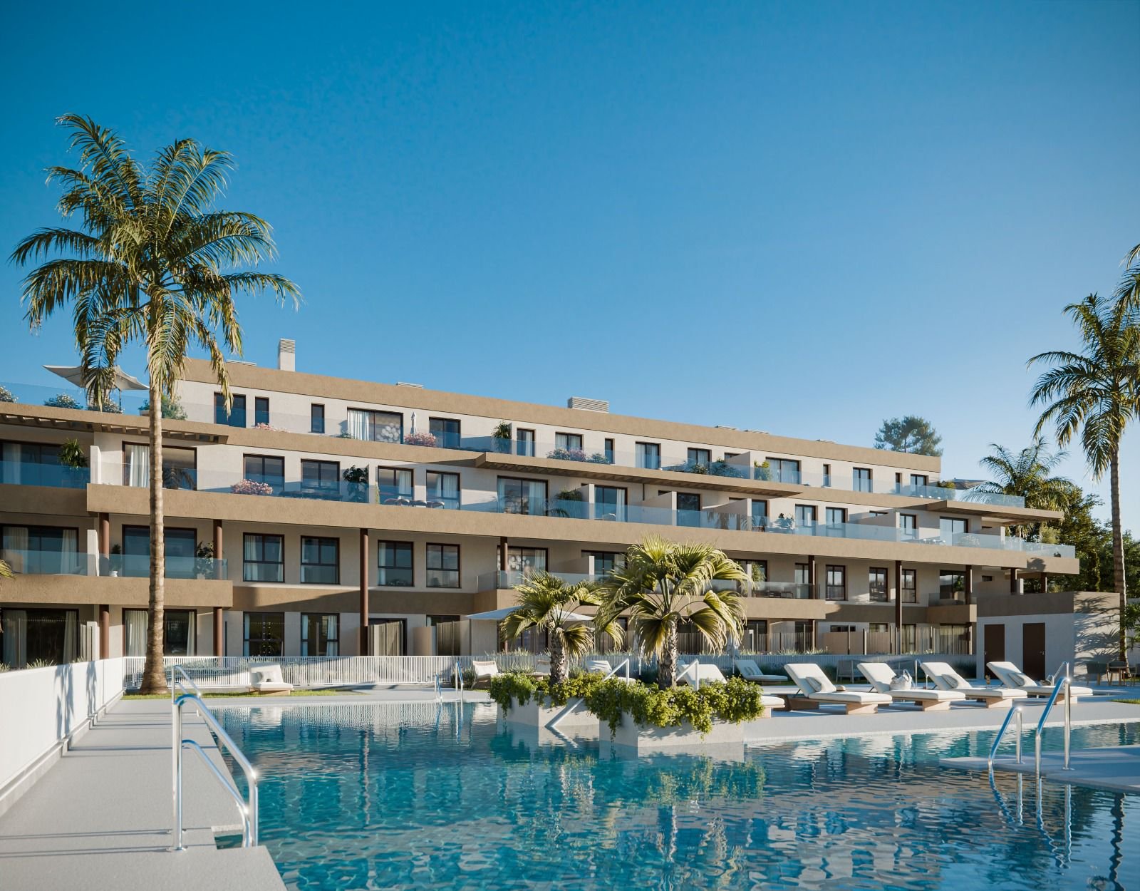 Nowoczesne apartamenty z widokiem na morze, Mijas