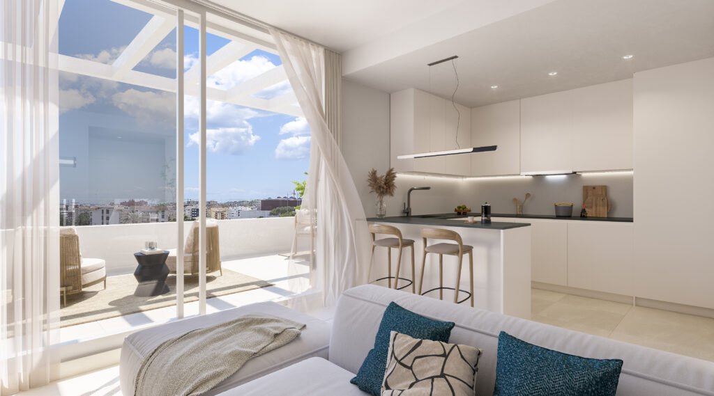 Eleganckie apartamenty z widokiem na morze, blisko plaży, Estepona