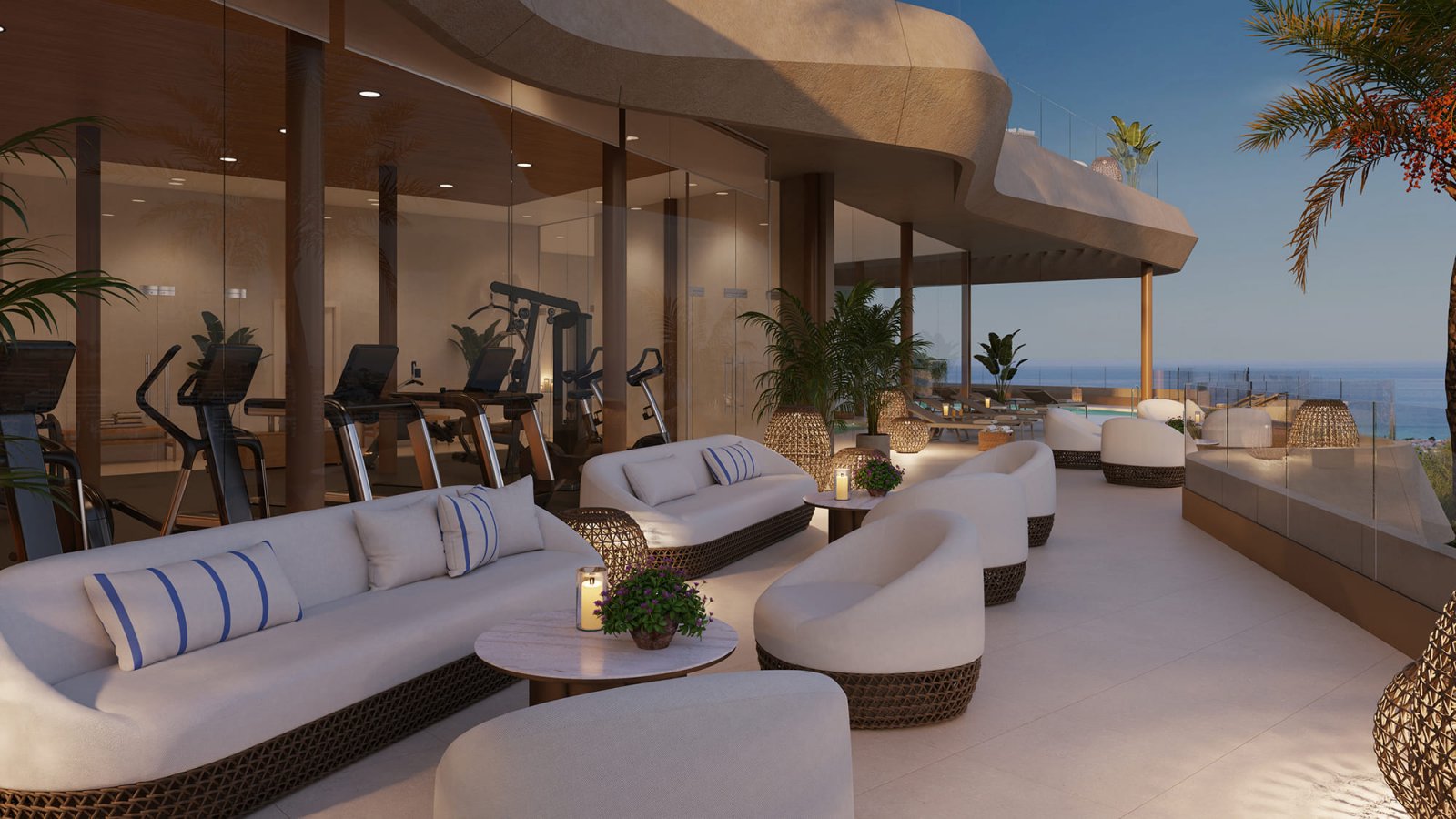 Nowoczesne apartamenty nad morzem, Las Lagunas de Mijas