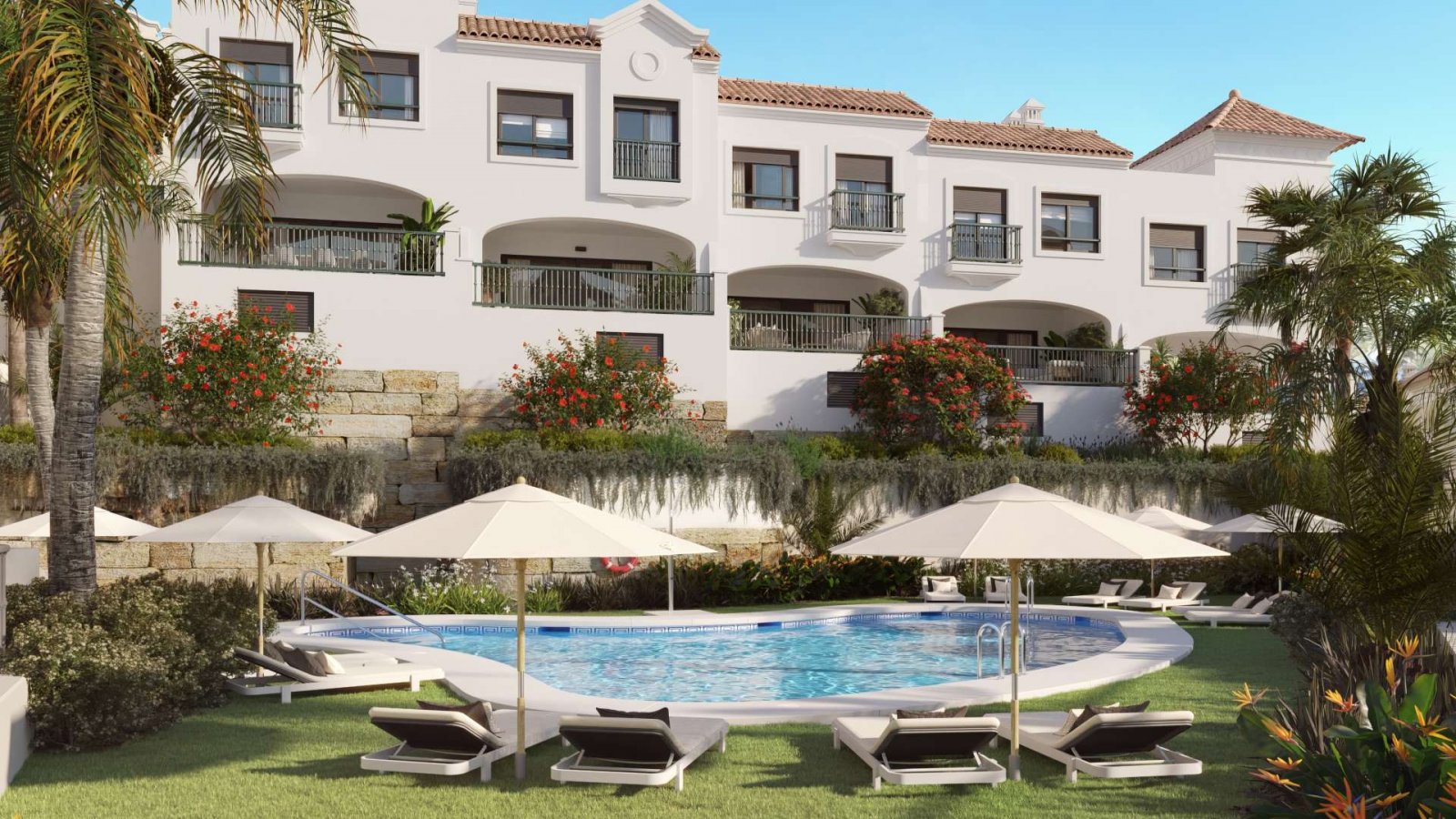 Elegancki dom szeregowy z widokiem na morze, La Gaspara, Estepona