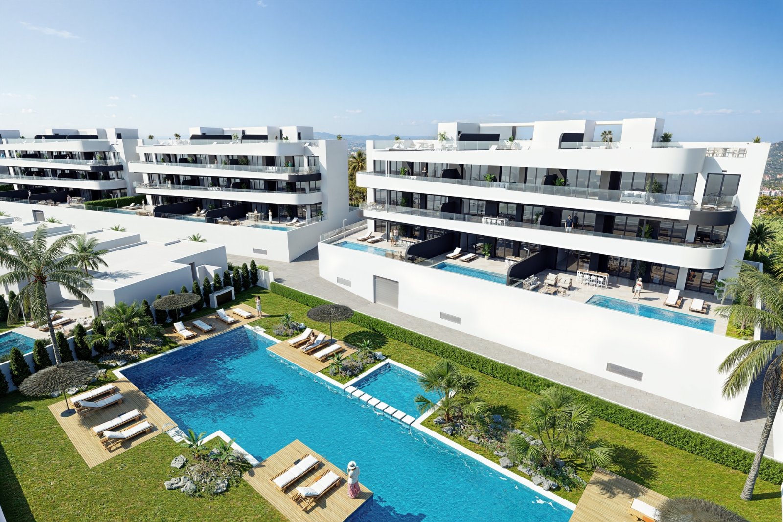 Ekskluzywne apartamenty z basenem nad morzem, Los Alcázares